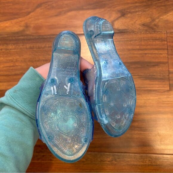 Disney Princess Cinderella Blue Plastic Dress Up Heels 1 inch Toddler - Picture 5 of 5